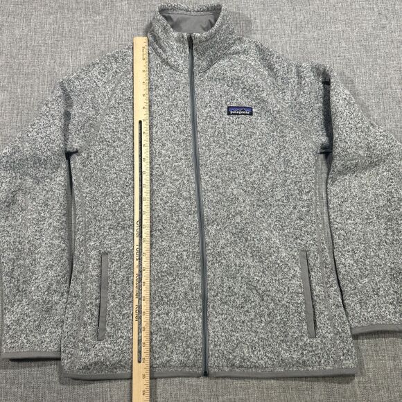 Patagonia Womens Better Sweater Size M Century Gray Fleece Full Zip Jacket 25542 - Picture 12 of 16